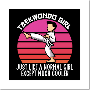 taekwondo girl except much cooler Posters and Art